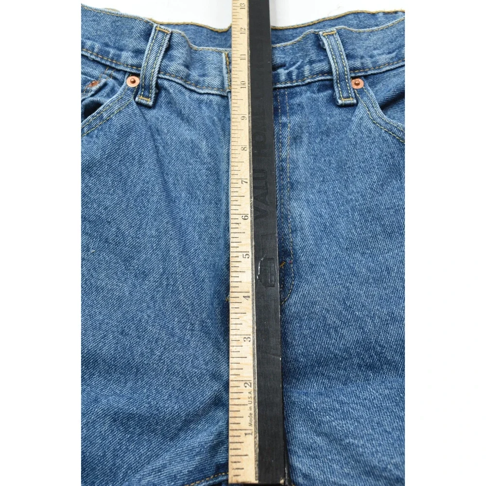 Levis 517 Boot Cut Jeans Mens 33x34 Blue Slim Fit High Rise Cotton Denim